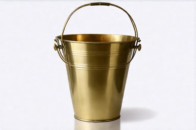 Brass Bucket Planter