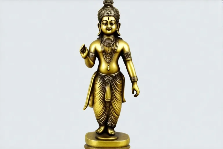 Brass Krishna Statue